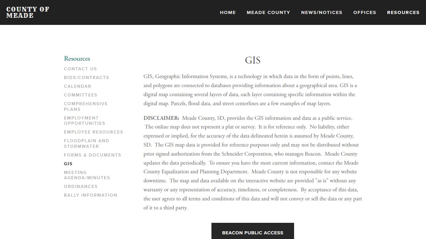 GIS — County of Meade